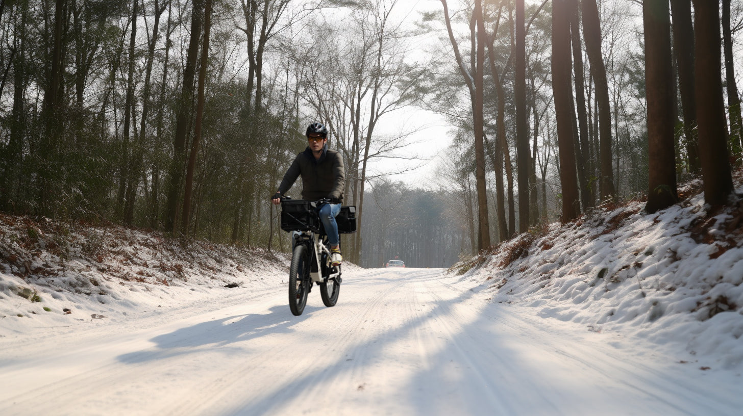 Experience Winter Wonders with Our Mighty Fat Tire E-Bikes!